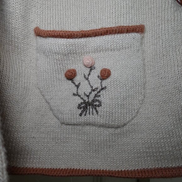 Caamano 100% Alpaca Sweater Hand Knit - Picture 2 of 3